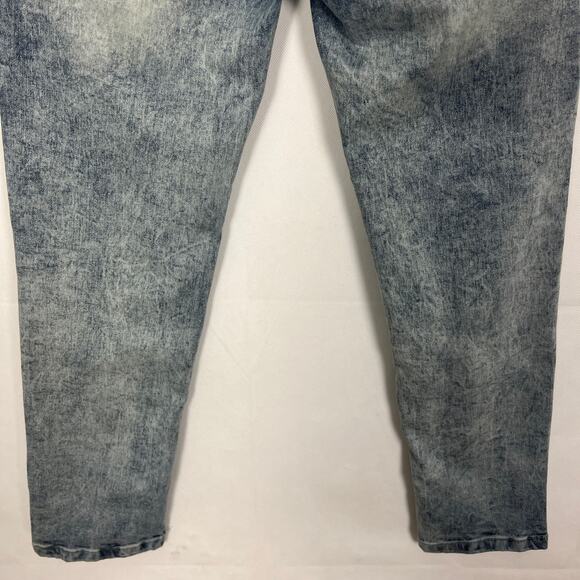 Cultura Men's Acid Wash Blue Jeans Size 32 Skinny - Picture 7 of 8